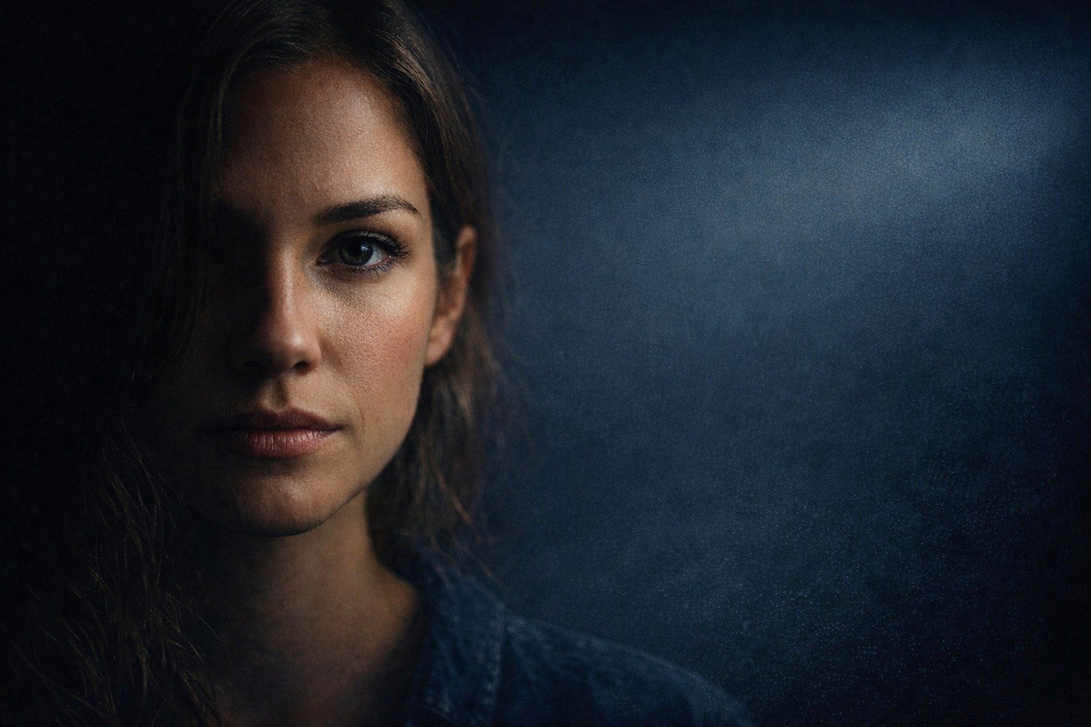 Portrait of a woman representing vulnerable individuals